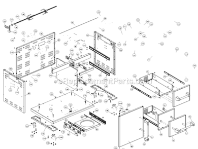 Page B Diagram and Parts List for 9586-44  Broil King Grill